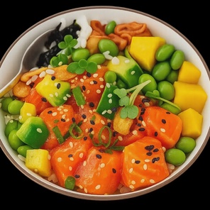 Поке с лососем